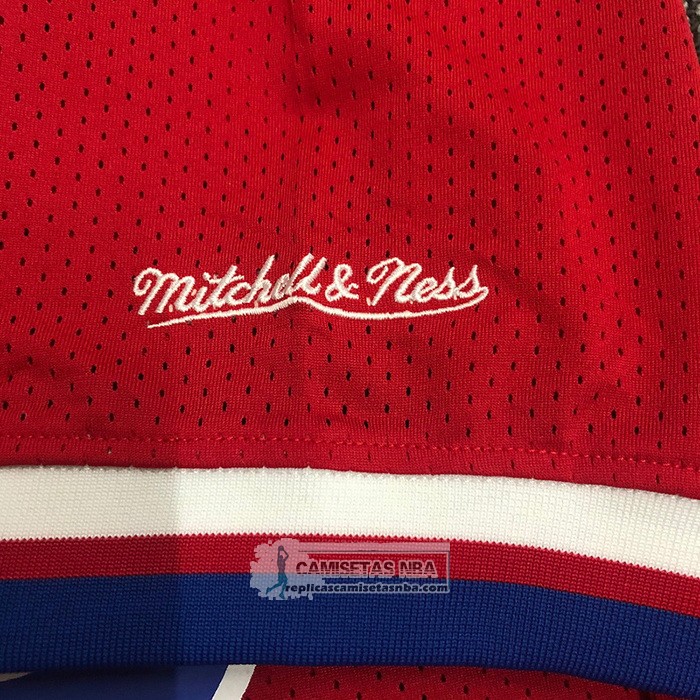 Camiseta Manga Corta Philadelphia 76ers Allen Iverson NO 3 Rojo